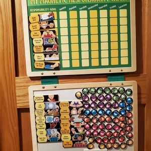 Magnetic Responsibility Chart with magnets Ages 3+